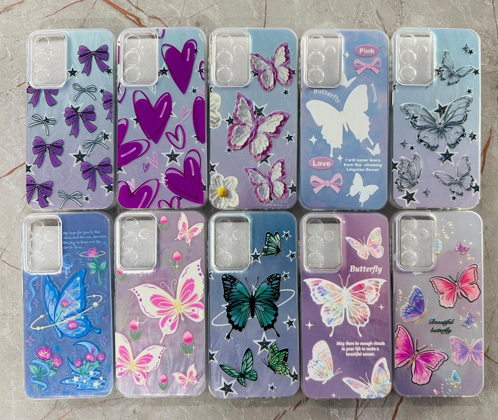 BUTTERFLY MIX DESIGN CASE 116 PCS LOTT PRICE 42*116=4872/- - 3