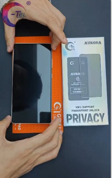 GTEL AURORA PRIVACY GLASS 100% SUPPORT FINGERPRINT UNLOCK 10 PCS SET