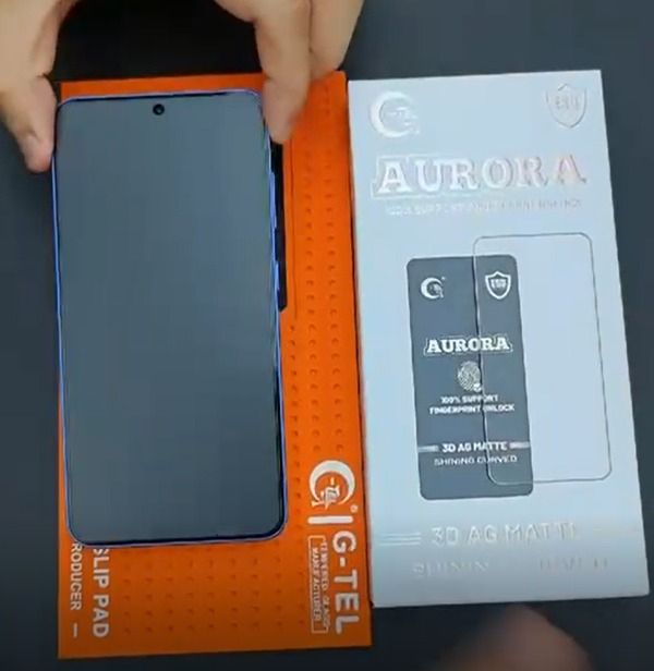 GTEL AURORA 3D AG MATTE GLASS 100% SUPPORT FINGERPRINT UNLOCK 10 PCS SET - 3