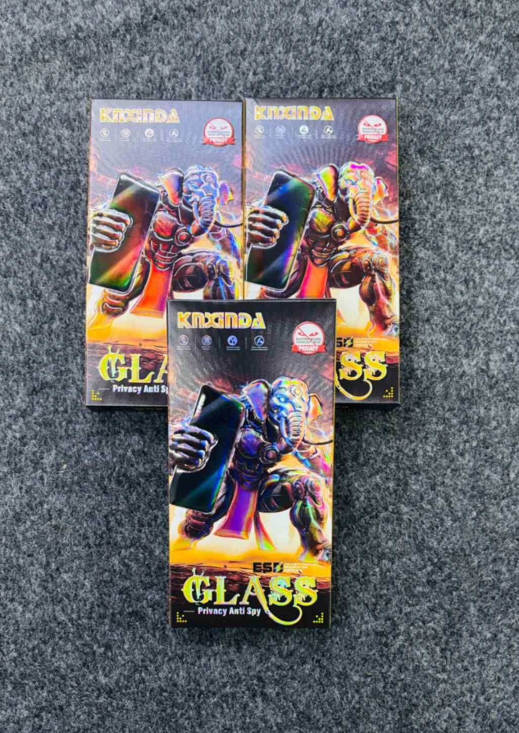 KNXiNDA  ANTI SPY PRIVACY GLASS 10 PCS BOX 10*25=250/- - 5