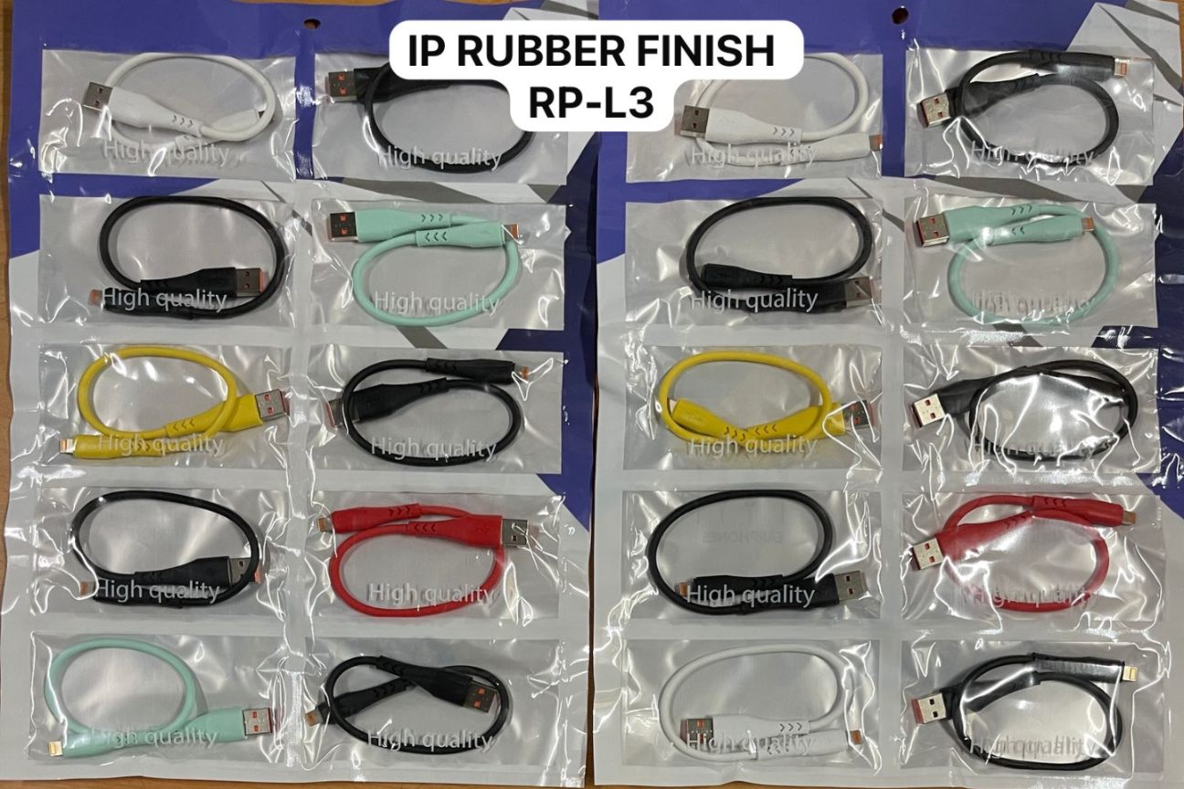 IP RUBBER FINISH POWER BANK CABLE 10 PCS PATTA