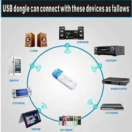 USB WIRELESS BLUETOOTH DONGLE FOR HOME THEATRESS & CARS FOR AUDIO - 8