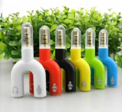 AUDIO JACK TO HEADPHONE MICROPHONE SPLITTER CONVERTER - 3