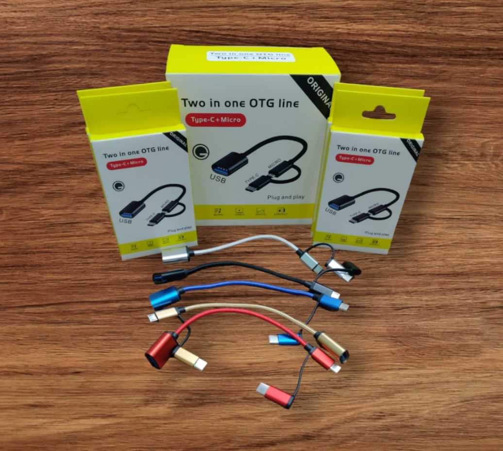 TWO IN ONE OTG LINE USB TO MICRO+TYPE C - 3