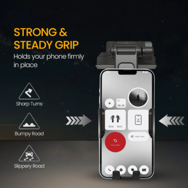 PORTRONICS CLAMP M5 360 ROTATIONAL UNIVERSAL MOBILE HOLDER - 5