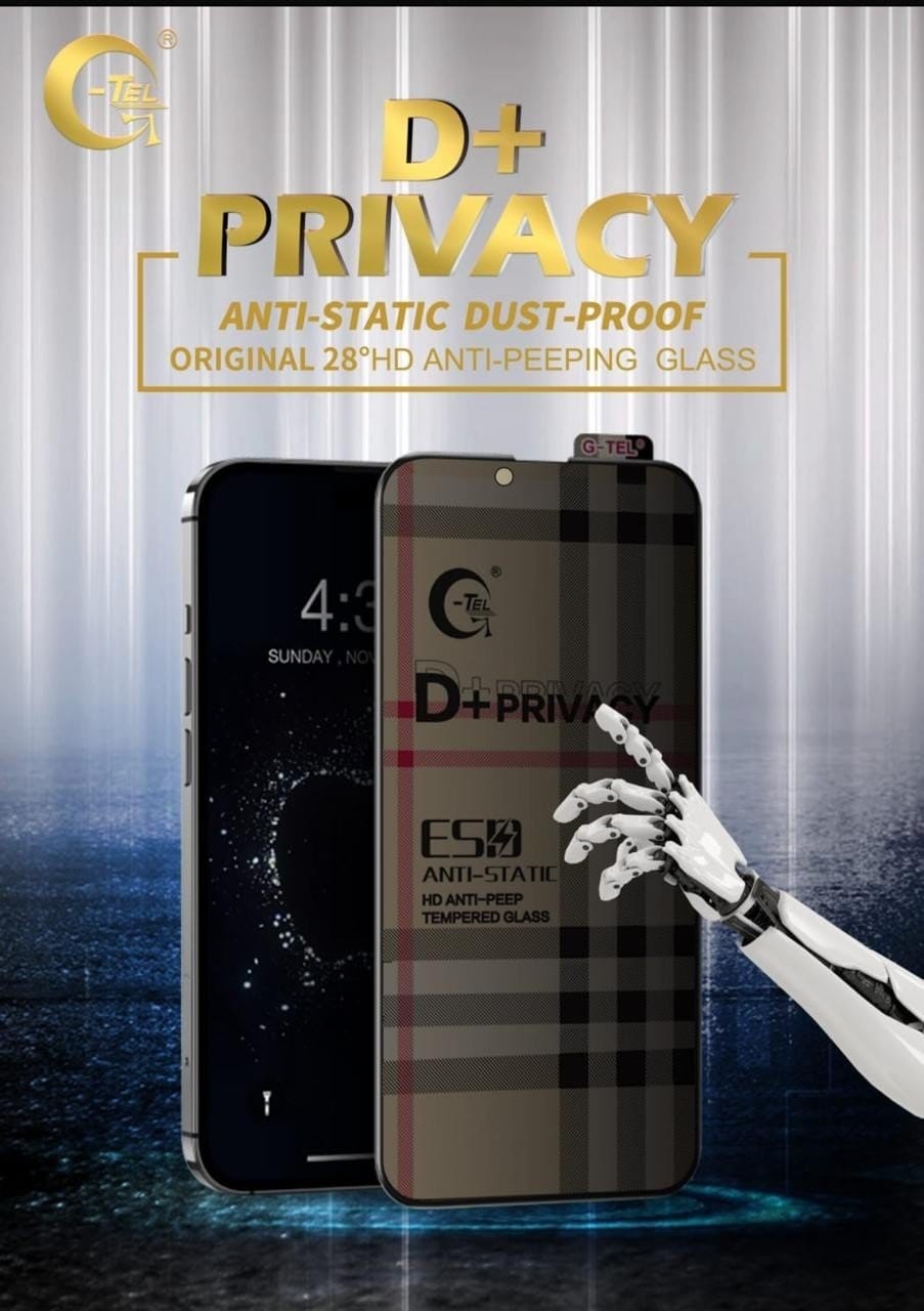 D+ Privacy Tempered Glass 