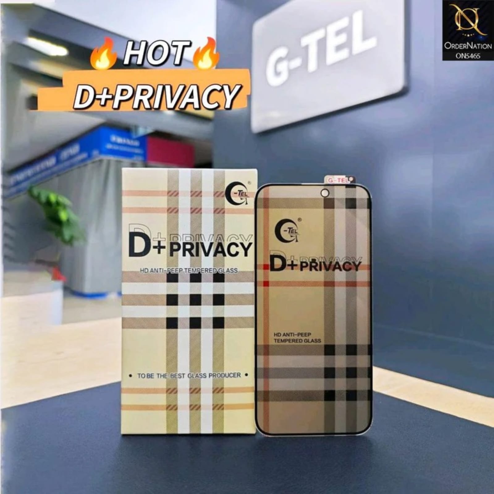 D+ Privacy Tempered Glass  - 3