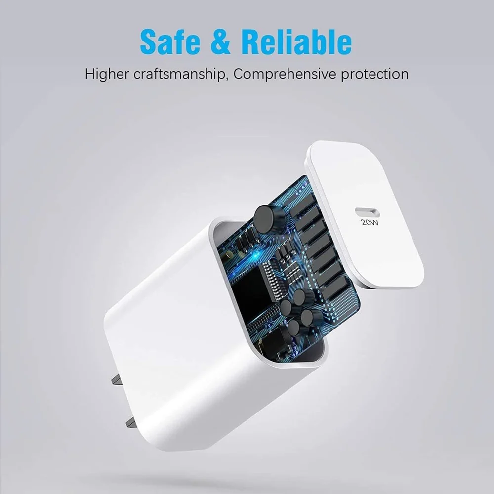 MAK 20 Watt USB-C Wall Charger - White