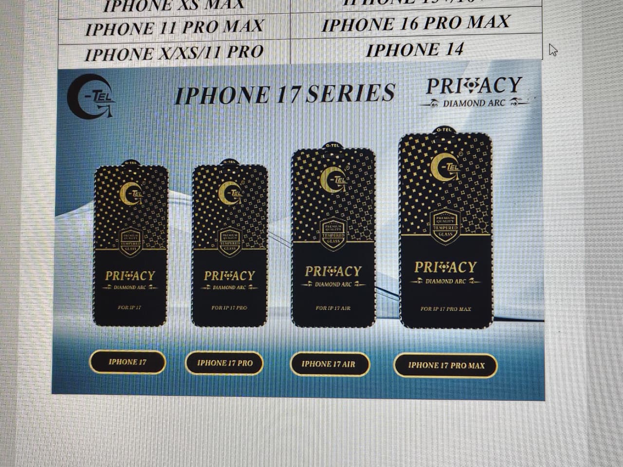 Diamond Arc Privacy Glass | Premium Curved Privacy Screen Protecto