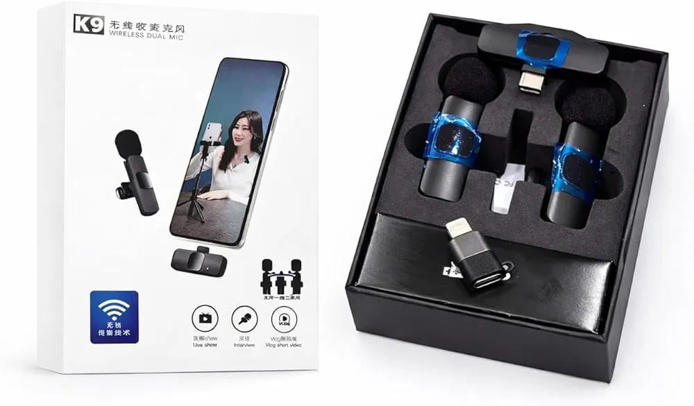 K9 Mic | Professional Wireless Microphone with Clear Sound (Wholesale Pack) - 2